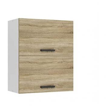 Armoire Murale 2 Portes SGP2-60 BELINI – Taille 29,6 × 60 × 72 cm, Poignée Métallique, Couleur Chêne Sonoma