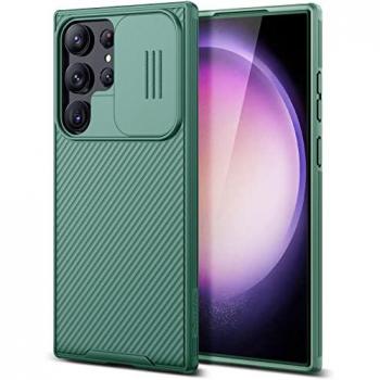 Nillkin CamShield Pro Hülle für Galaxy S23 Ultra, grün, mit Kamera-Slider