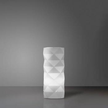 Lampada da Tavolo Bianca 1 Luce H32 cm Made in Italy