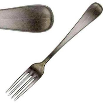 Pintinox „BAGUETTE SW“ Tafelgabel – 12 Stück – 20,6 cm – anthrazit – 18/10 Edelstahl – 3,0 mm