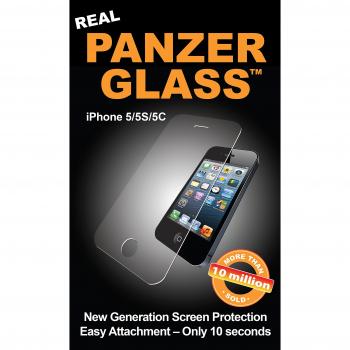 PanzerGlass 1010 Protective Anti Scratch Fluid Resistant Glass Screen Protector Shield for iPhone SE