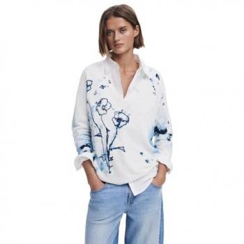 Maglione Da Donna Desigual Helsinki Stile Papaveri