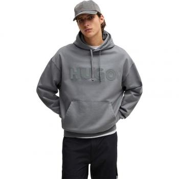 HUGO Ditchle Hoodie mit Kapuze grau
