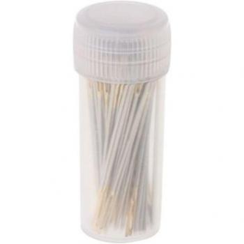 Golden Needle Collection: 100 PCS Cross Stitch Needles (Sizes 22, 24, 26)