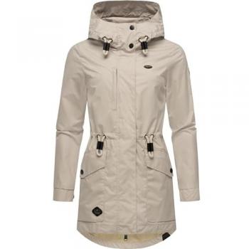 Ragwear Parka »Outdoorjacke Alysa«, mit Kapuze, stylische Damen Übergangsjacke mit Taillenzugband