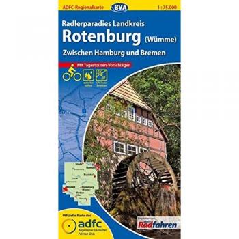 ADFC-Regionalkarte Radlerparadies Landkreis Rotenburg (Wümme) 1 : 75