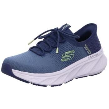 Chaussures Slip-ins Skechers Edgeride pour Homme, Bleu Marine/Vert-Lime, Taille 47.5, Vegan