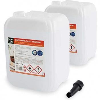 Höfer Chemie Bioéthanol 2×10 L – 96,6 % – Cheminées & braséros