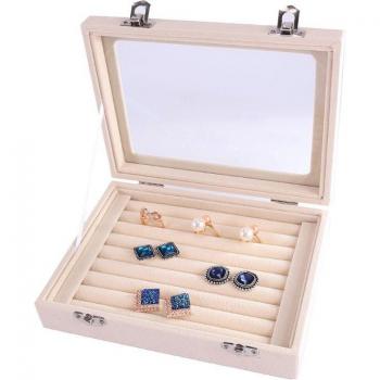 Elegant Velvet Jewelry Holder Case