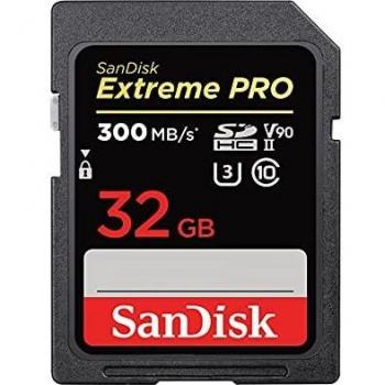 SanDisk Extreme Pro 32 GB SDHC UHS-II-Speicherkarte bis 300 MB/s
