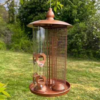Delux 3 in 1 Seed, Nut and Fatball Bird Feeder