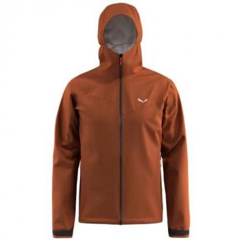 Puez Aqua 4 Powertex Salewa – Veste à Capuche 2,5 L XL (Marron Orangé)