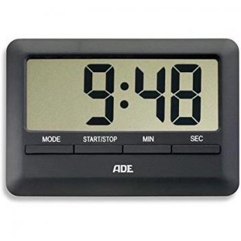 Küchen-Timer TD 1601 von ADE – Schwarzes Kurzzeitmesser (10,1 × 7 × 1,1 cm)