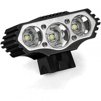 Linterna Ciclismo Baodan 12000 Lm, 3 LEDs XML-T6, Faro Delantero