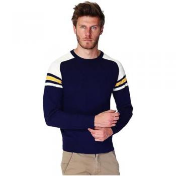 Pull Français en Cachemire CF-103 Bleu