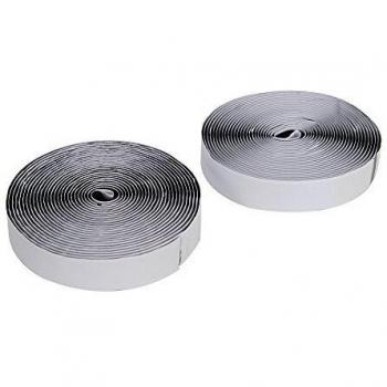 Fixman 20mm x 5m Hook and Loop Tape Black Self-Adhesive 2-Pack