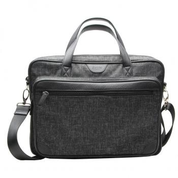 Esquire Handtasche Recycled Life Aktentasche 38 cm Laptopfach, Grau