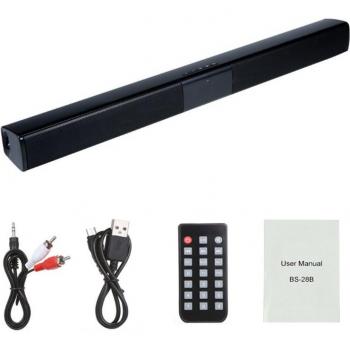 Barra de sonido con subwoofer y conexión Bluetooth