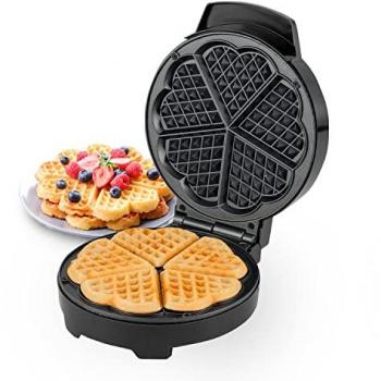 LoveBite 5‑Slice Belgian Waffle Iron – 1000W Non‑Stick