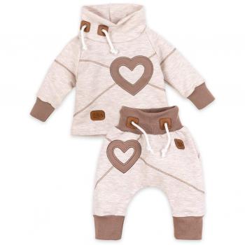 Baby Sweets 2tlg Set Shirt + Hose Herz beige