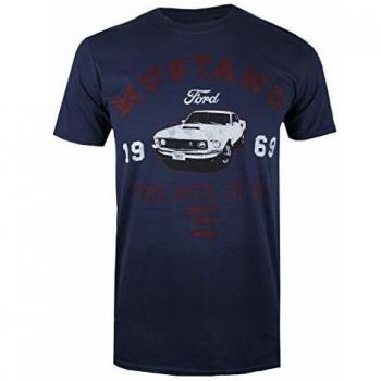 Camiseta Ford Mustang The Boss is in, Talla XX-Large, Azul