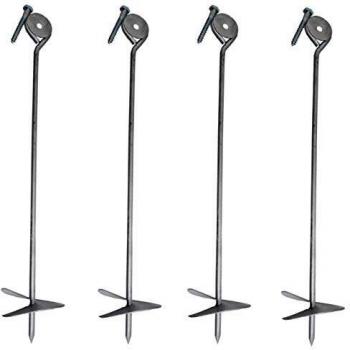 Baumarktplus 4X Bodenanker Grundanker Sturmanker 58 cm