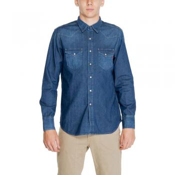 Camicia Long Sleeve Replay L Blu Scuro M981.000.26c70a