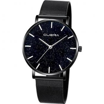 CUENA Women's Luxury Quartz Watch with Starry Sky Dial