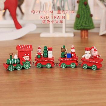 Train de Noël en bois