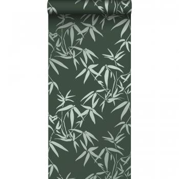 Papier peint floral bambou