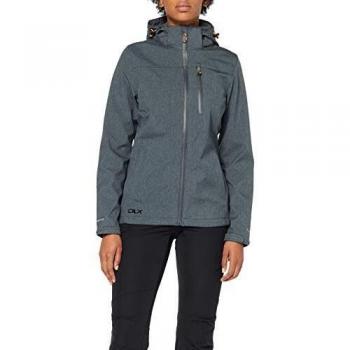 Chaqueta DLX Claren II Impermeable con Capucha, Color Gris Oscuro, M