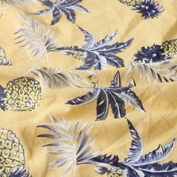 Handgemachter Ananas Baumwollstoff 50cm