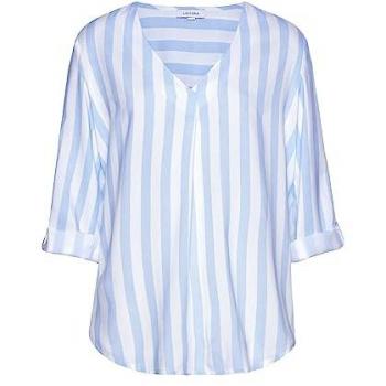 Blusa LASCANA Elegante en Azul Claro y Blanco