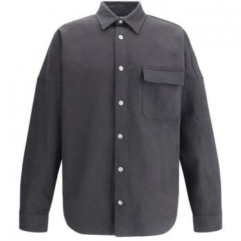 Palm Angels Casual Shirt met Oversized Pasvorm en Klassieke Kragen