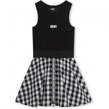 Vestido de algodón para niña DKNY D60105