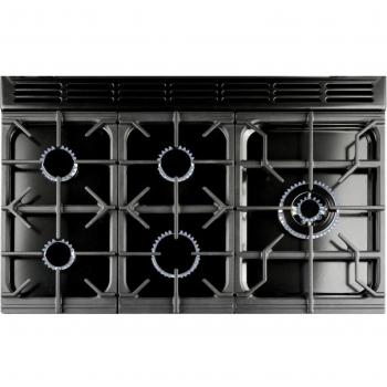 Rangemaster 114630 Classic Deluxe 90cm Dual Fuel Range Cooker Olive Green and Brass