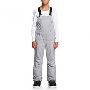 Roxy Non Stop Girl Salopette de Ski/Snowboard pour Fille 8-16 Ans, Heather Grey, FR : M