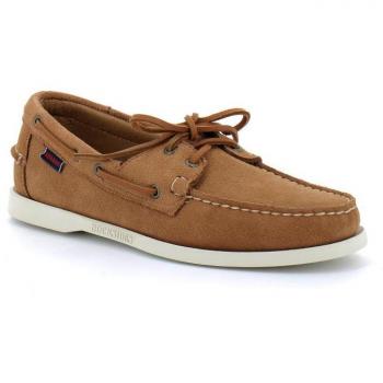 Bottine hauteur mi-mollet en cuir marron avec lacets Docksides Portland Flesh Out brown 7111ptw-907r