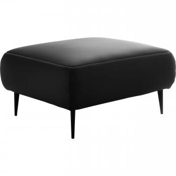 Schwarzer Polsterhocker „Forma“ – DESIGNWERK, 90 x 47 x 70 cm