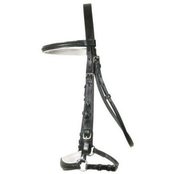 Schwarz-Weiß-Trensenzaum Cob Edition