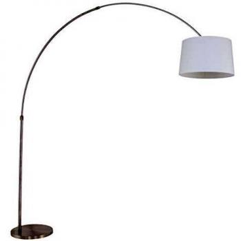 Vloerlamp Sparkled Light Staal en Wit