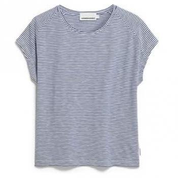 ARMEDANGELS Maglietta Donna Navy & Bianco Chic