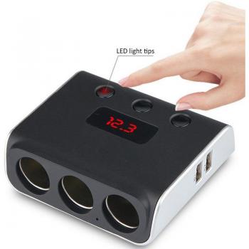 Adaptateur allume-cigare avec détection MP3