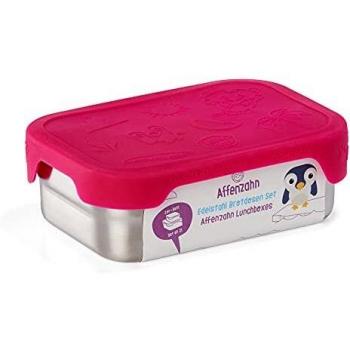 Affenzahn Brotdosen Set Edelstahl 2er Set pink neu