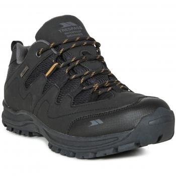 Botas de Senderismo Trespass Finley para Hombre, Bajo Corte, Negro