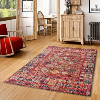 Pergamon Kurzel‑Flor‑Orient‑Muster‑Teppich „Vintage Moderne“ 120 × 170 cm