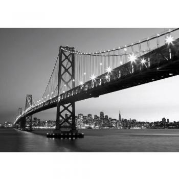 Moderne Wohnzimmer-Wandtapete: Golden Gate Bridge, große Fototapete