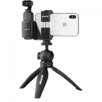 Ulanzi OP‑1 Dual‑Function Phone Holder & Mini LED Light – Osmo Pocket Mount