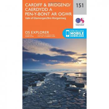 Cardiff and Bridgend/Caerdydd a Phen-y-Bont Ar Ogwr, Ordnance Survey,  Paperback