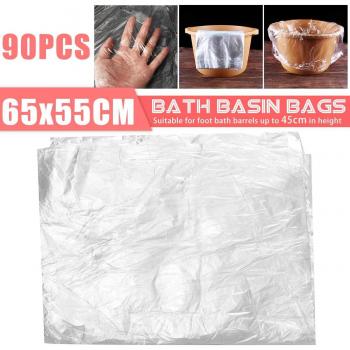 Bolsa ecológica para baño de pies, 180 pcs, transparente y liviana